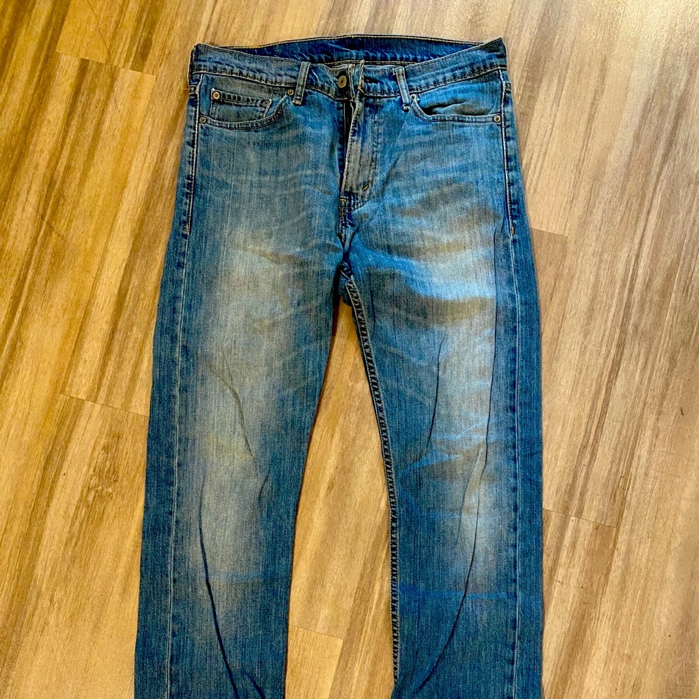 Levi's 513 distressed jeans 32x34